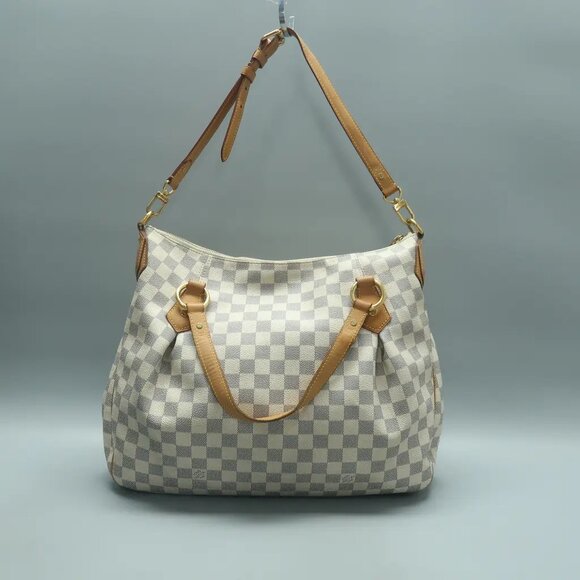 Louis Vuitton Evora White Damier Azur Canvas Satchel 1026-020525 - Picture 2 of 12